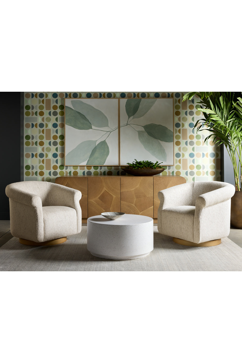 Modern European furniture - Patterned Oak 4-Door Sideboard - www.oroa.com