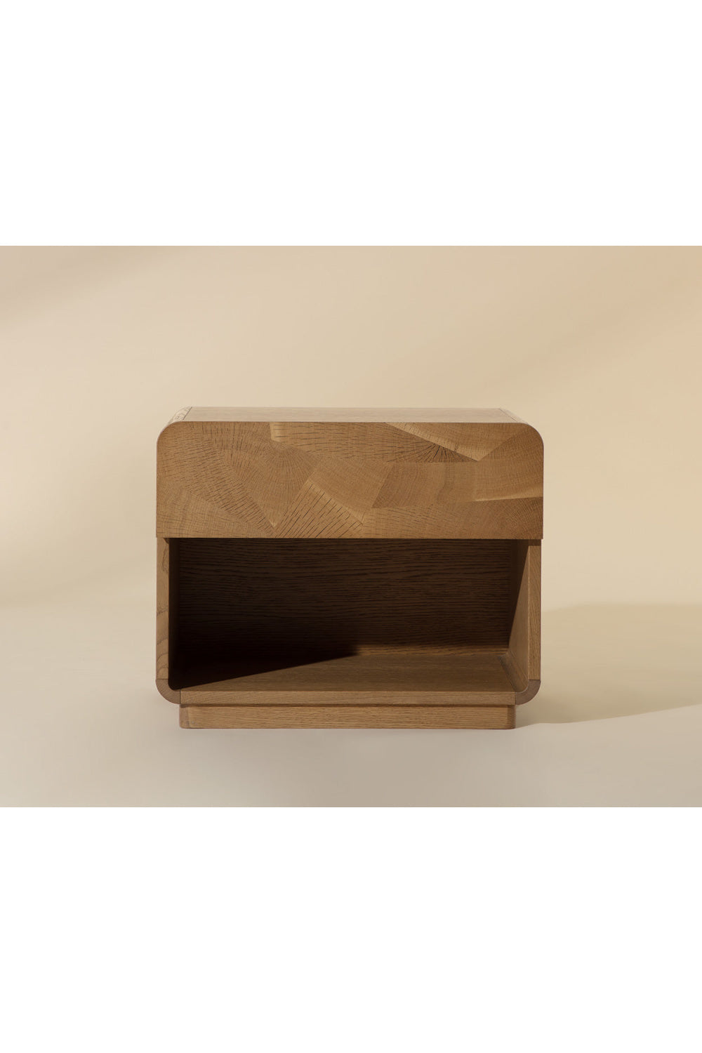 Oak Mosaic 1-Drawer Nightstand by Splendido Fauna, alternate view 12