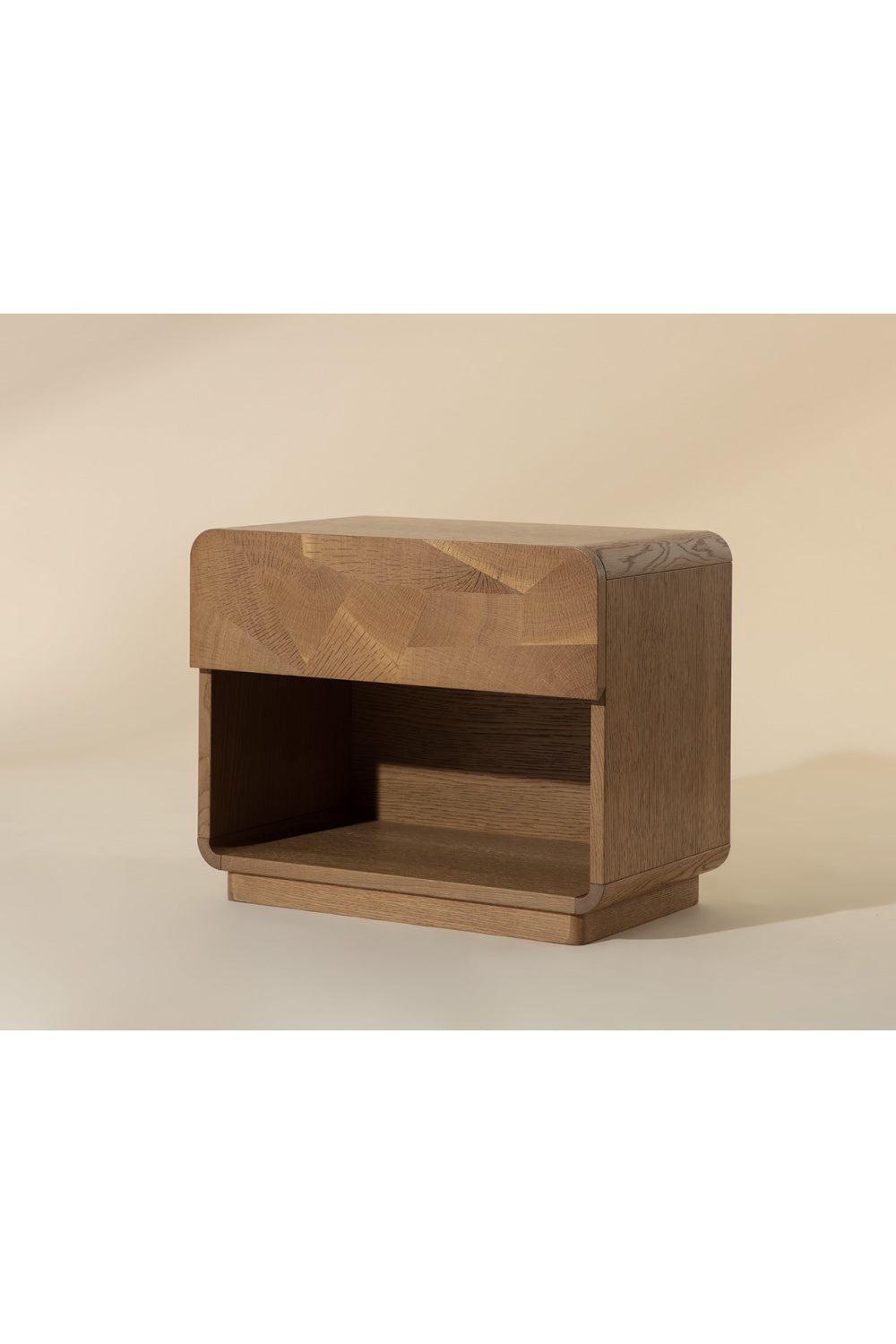Modern European furniture - Oak Mosaic 1-Drawer Nightstand - www.oroa.com