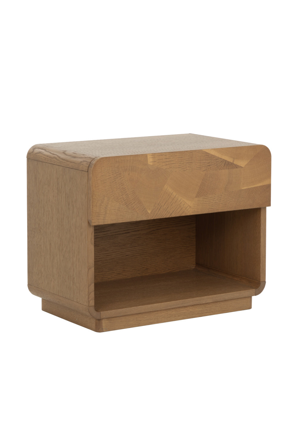 Oak Mosaic 1-Drawer Nightstand by Splendido Fauna, alternate view 3