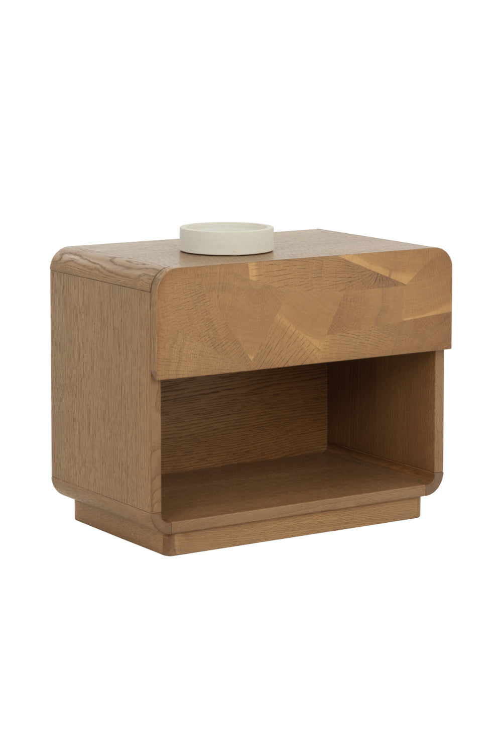 Oak Mosaic 1-Drawer Nightstand by Splendido Fauna, alternate view 4