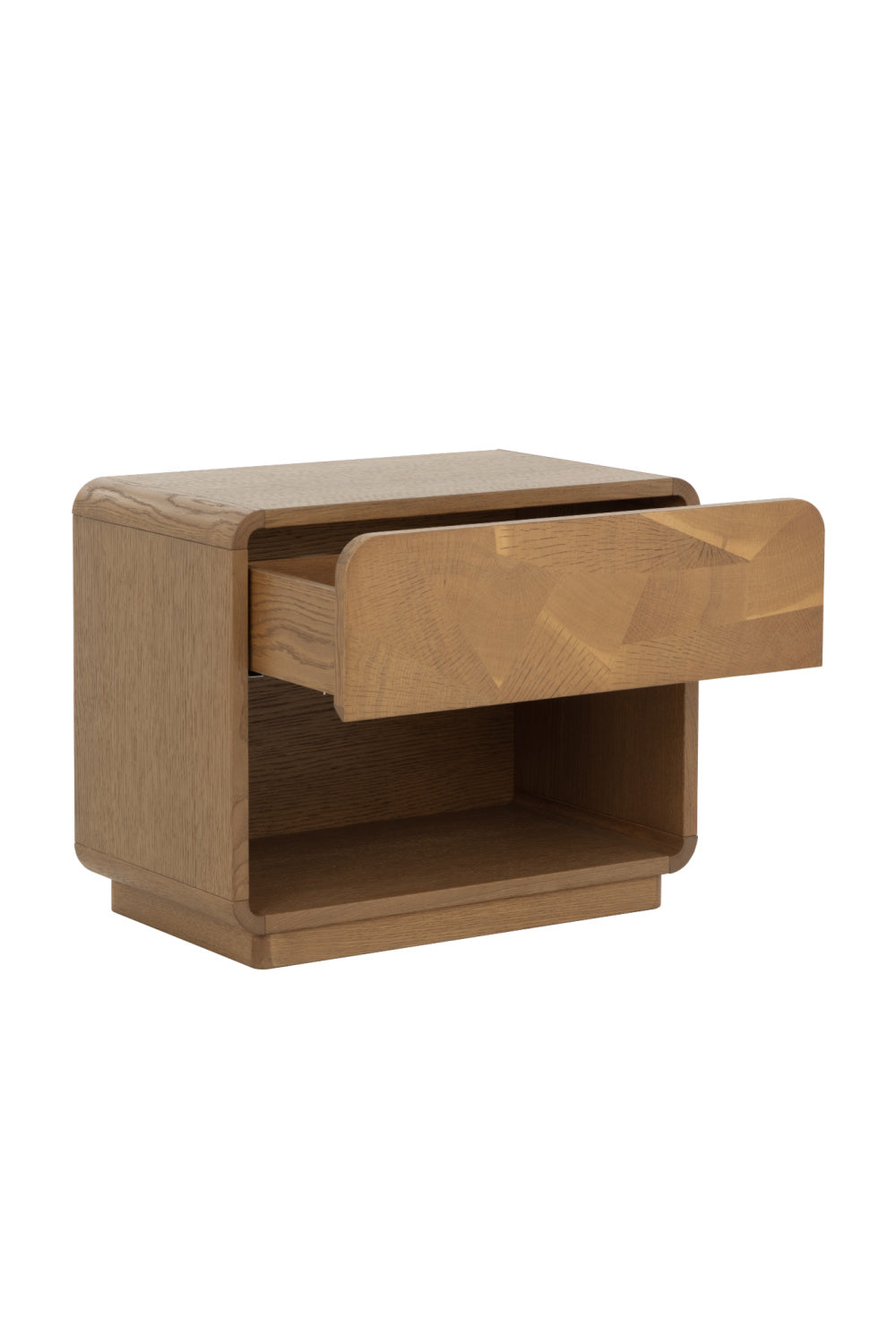 Modern European furniture - Oak Mosaic 1-Drawer Nightstand - www.oroa.com