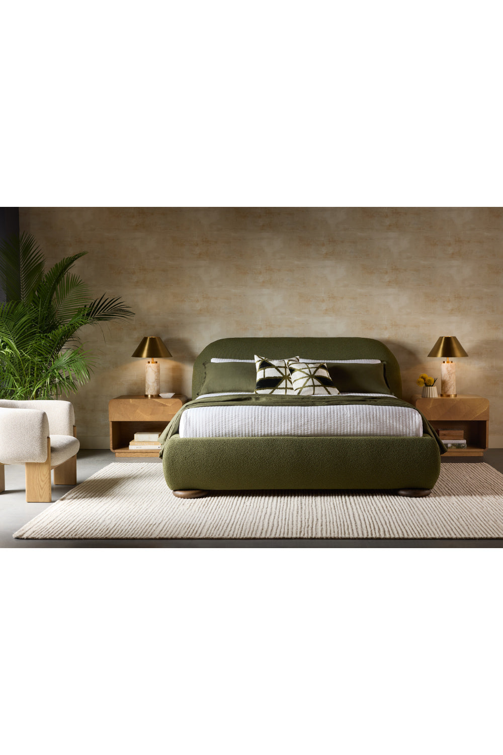 Oak Mosaic 1-Drawer Nightstand by Splendido Fauna, alternate view 11