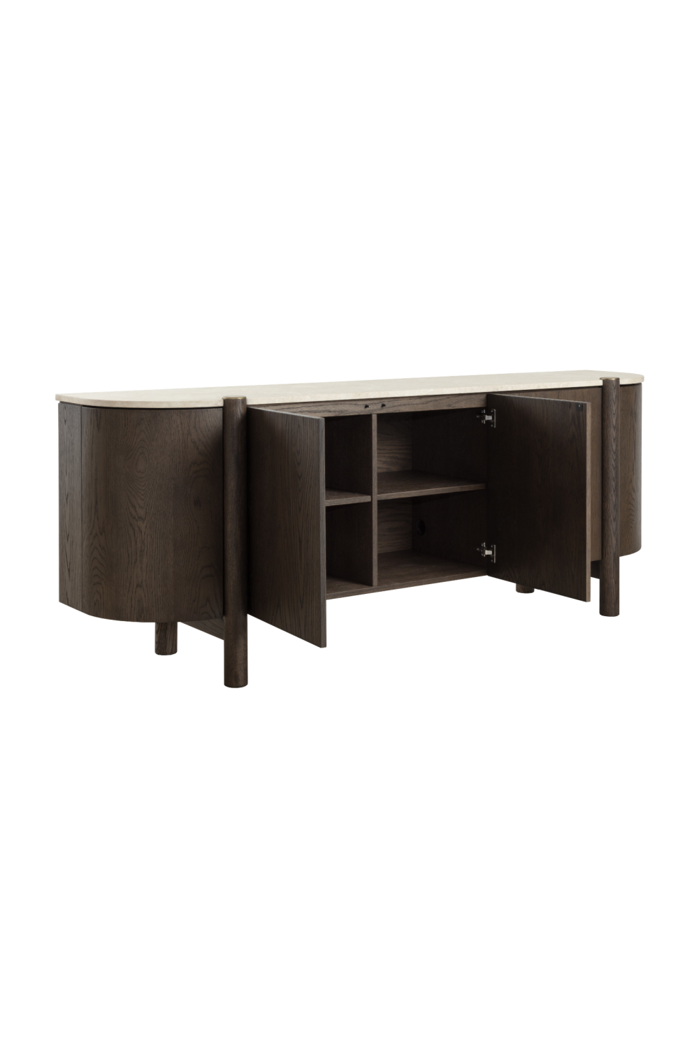 Solid Oak 4-Door Sideboard by Splendido Banyan, alternate view 5