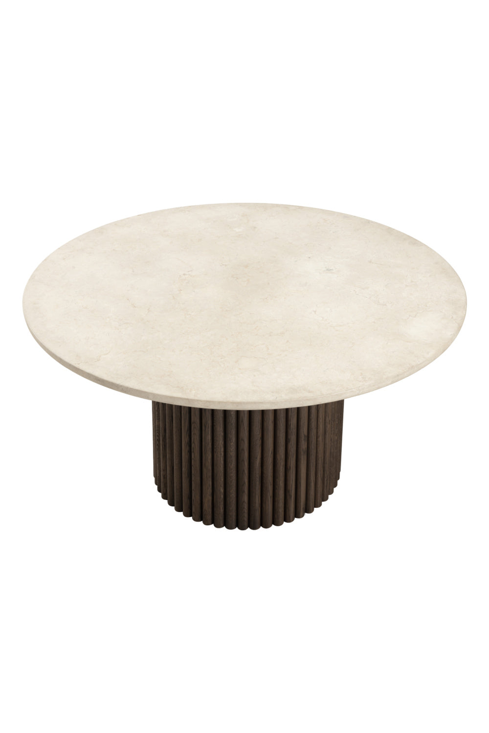 Cream Marble Round Dining Table by Splendido Banyan, alternate view 4