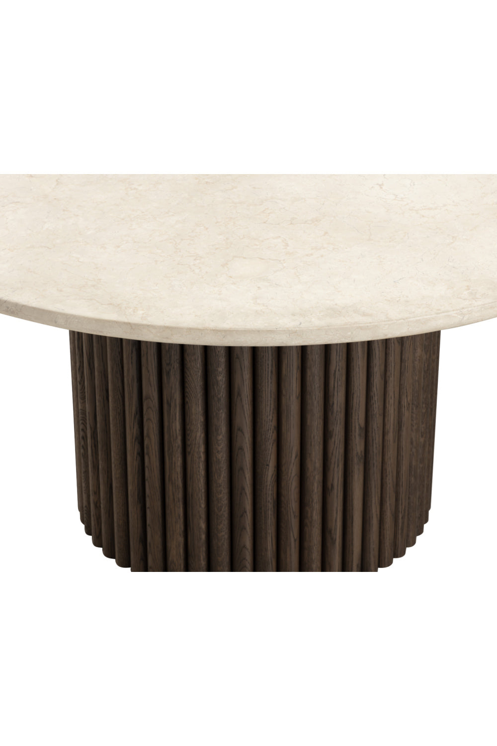 Cream Marble Round Dining Table by Splendido Banyan, alternate view 5