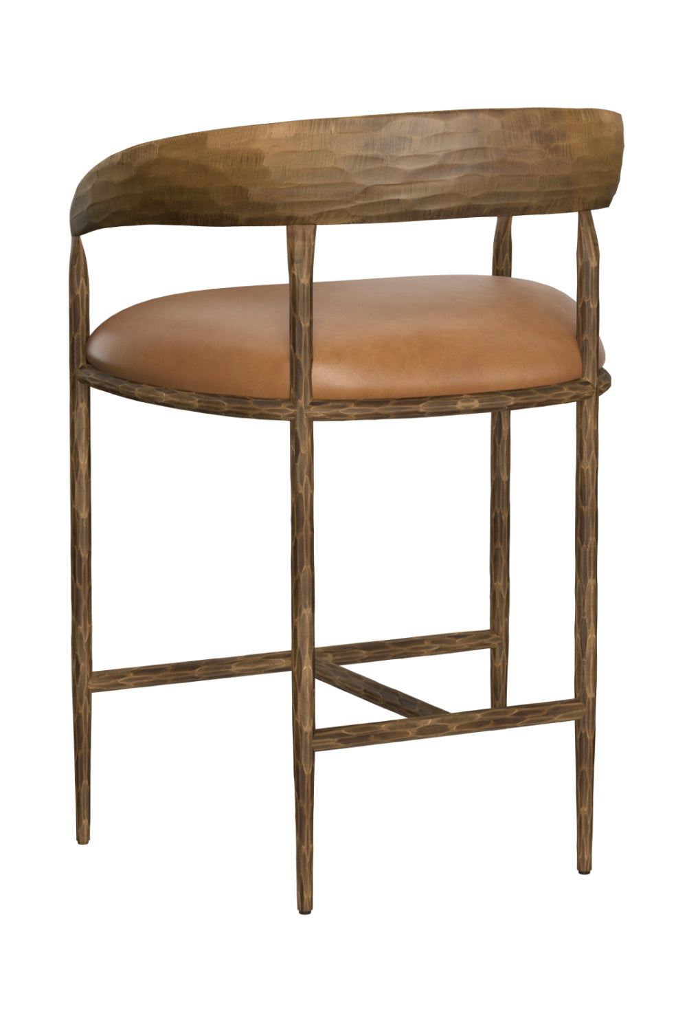 Hammered Metal Counter Stool by Splendido Zanatta, alternate view 4