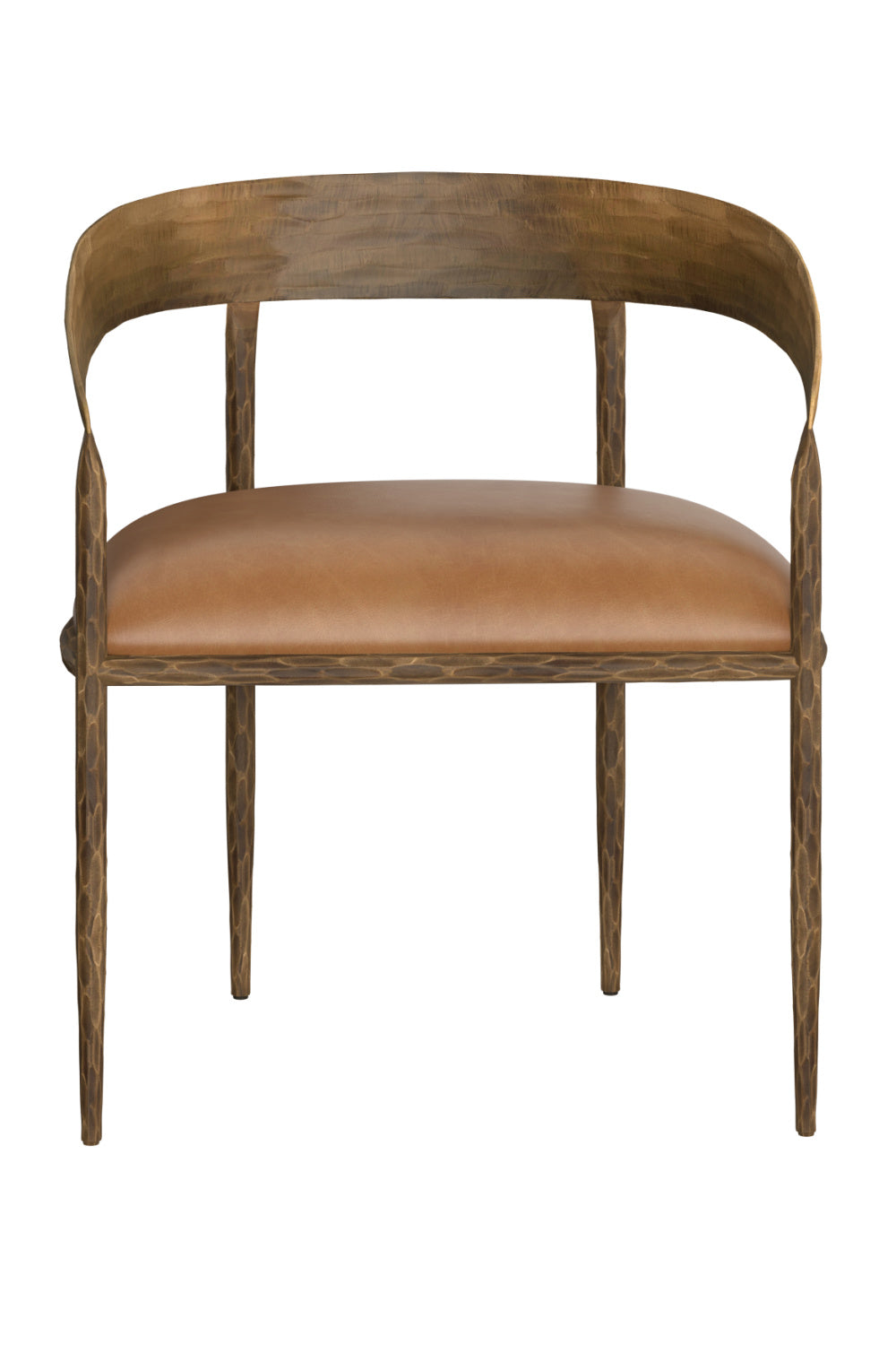 Modern European furniture - Antique Brass Framed Dining Chair - www.oroa.com