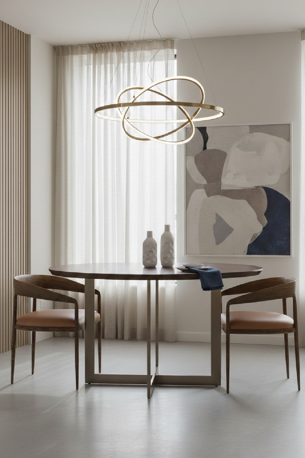 Modern European furniture - Antique Brass Framed Dining Chair - www.oroa.com