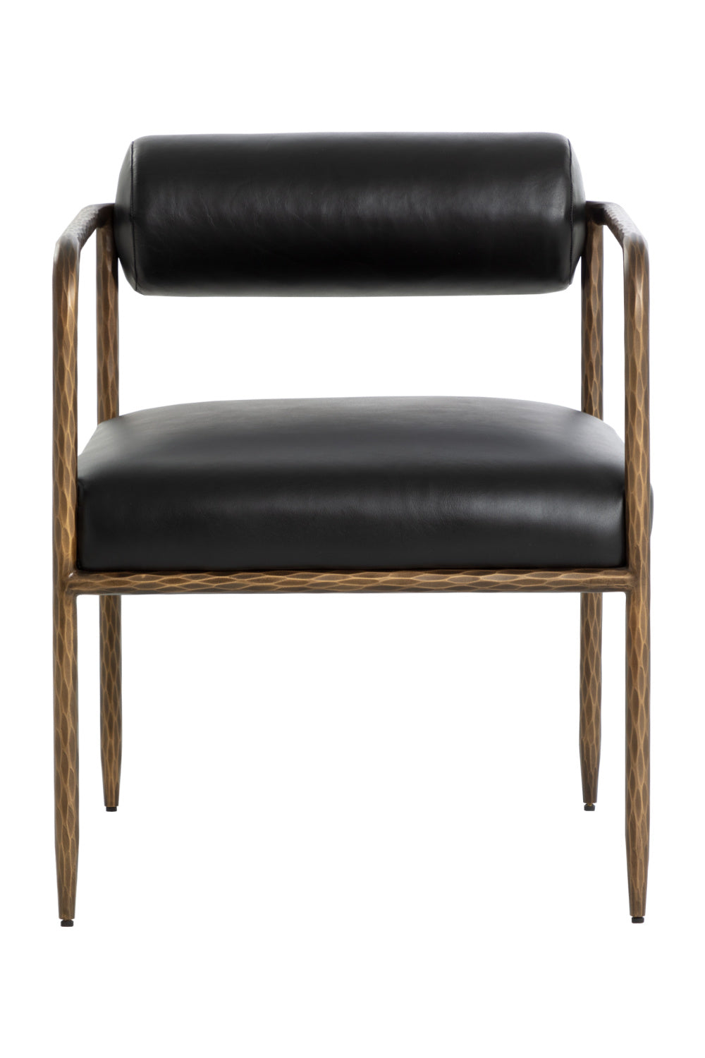 Leather Bolster-Back Dining Chair by Splendido Ajani, alternate view 2