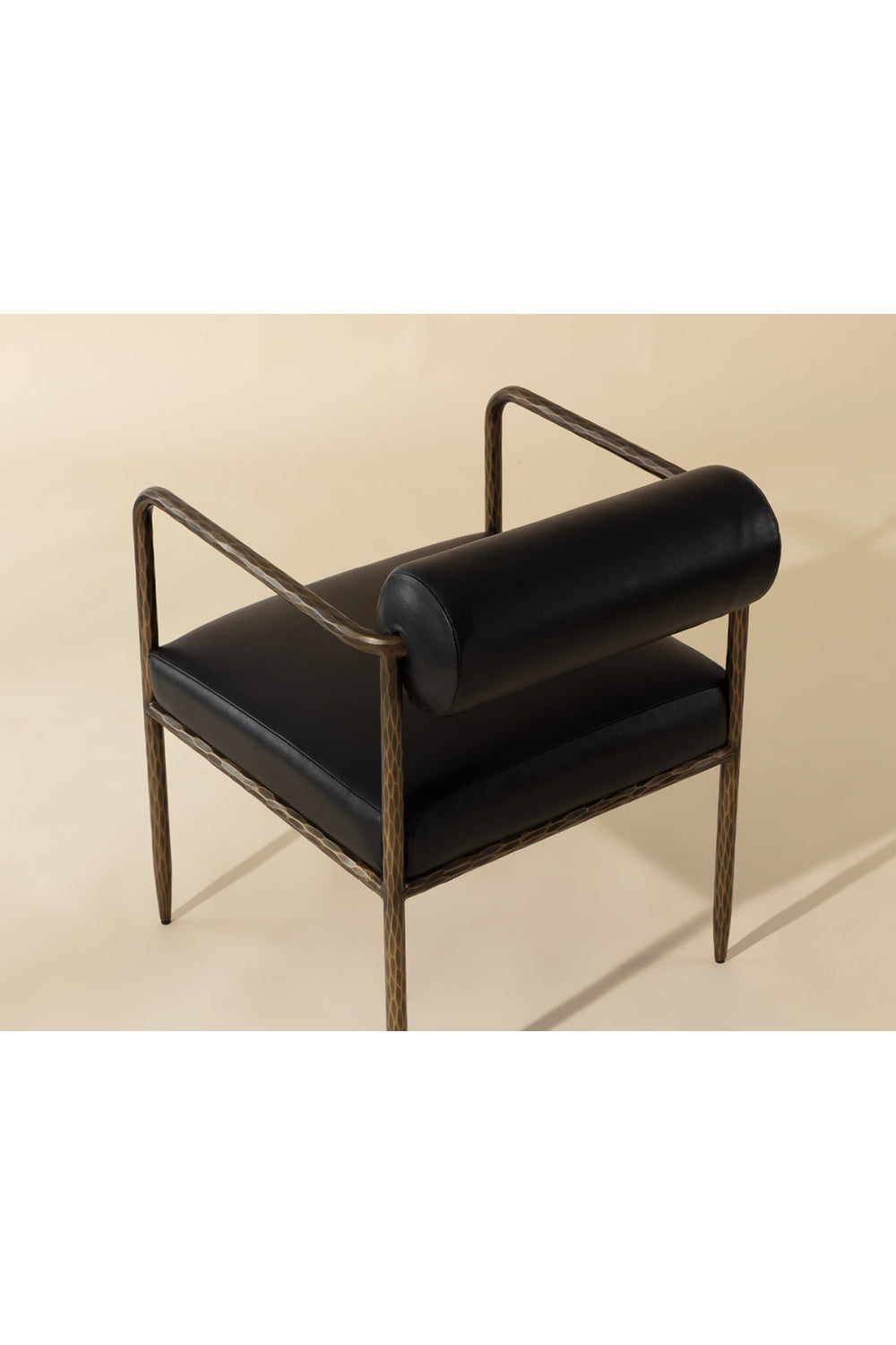 Leather Bolster-Back Dining Chair by Splendido Ajani, alternate view 11