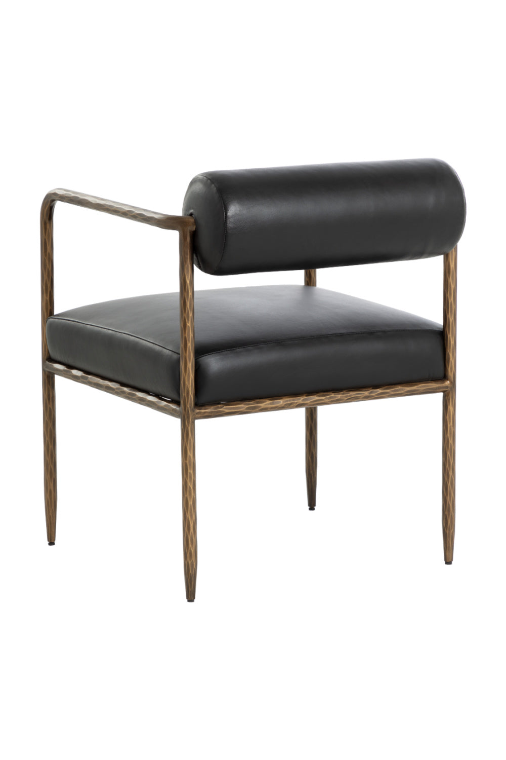 Leather Bolster-Back Dining Chair by Splendido Ajani, alternate view 5