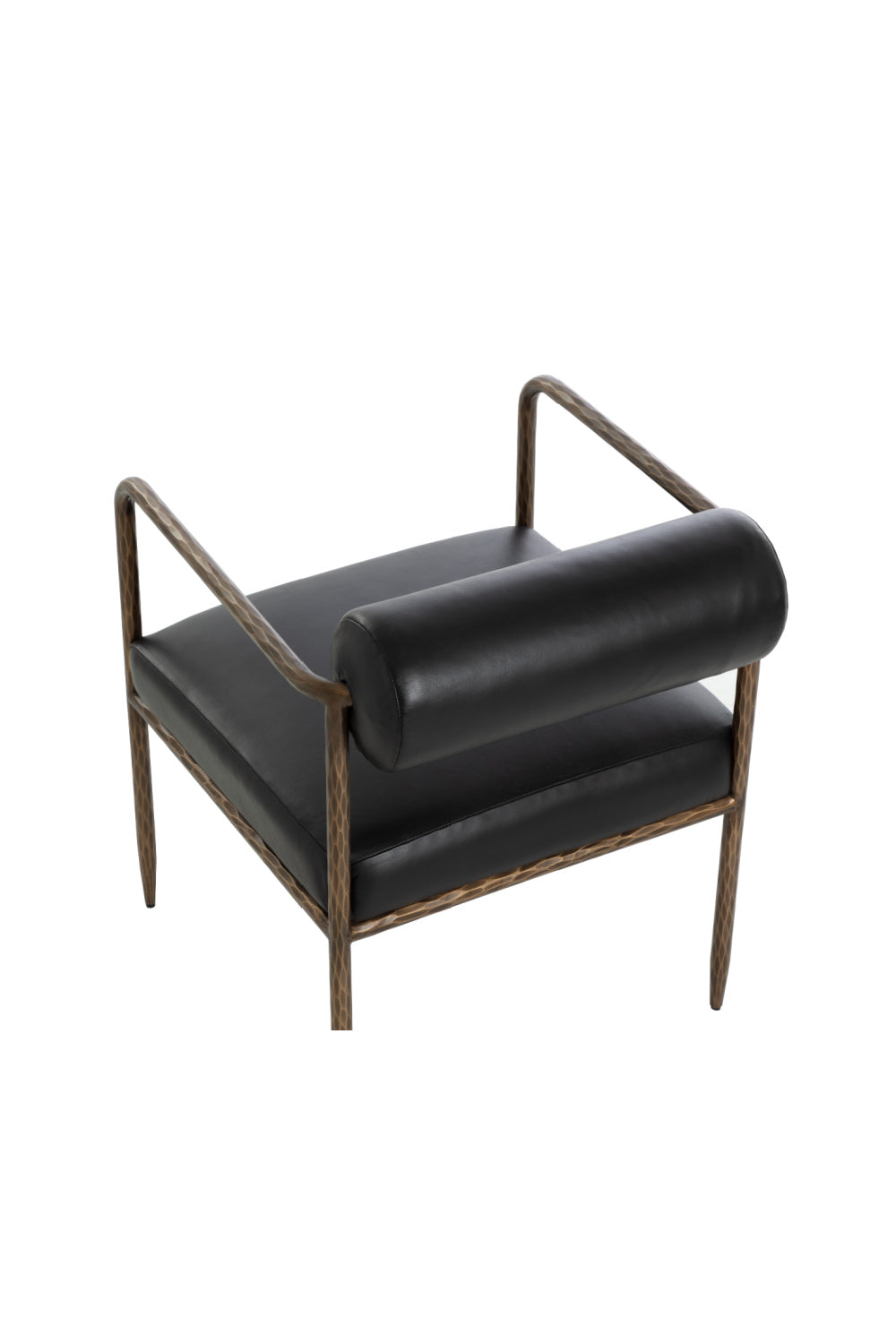 Leather Bolster-Back Dining Chair by Splendido Ajani, alternate view 6