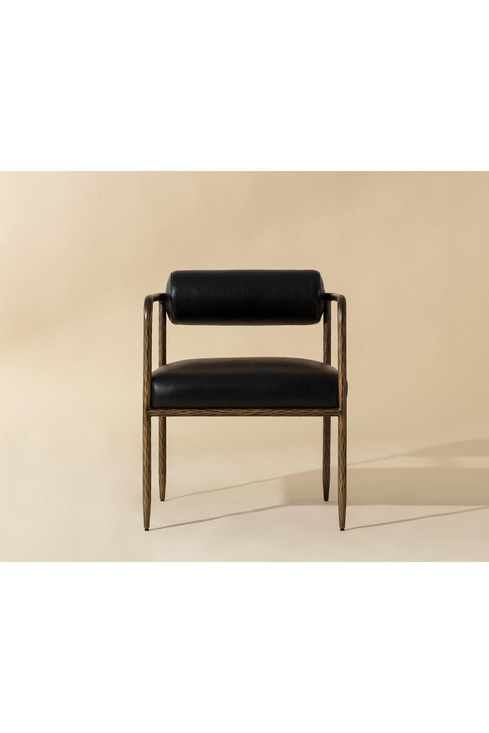 Leather Bolster-Back Dining Chair by Splendido Ajani, alternate view 7