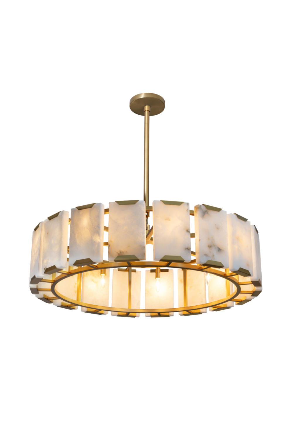Alabaster Panels Chandelier by Splendido Rovira