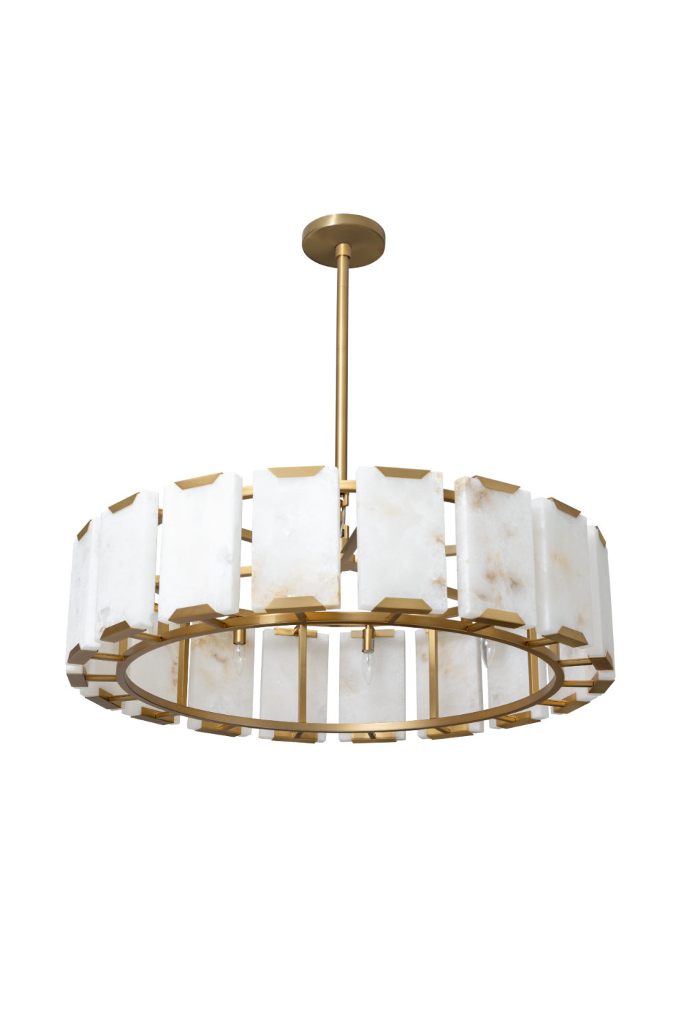 Alabaster Panels Chandelier by Splendido Rovira, alternate view 3