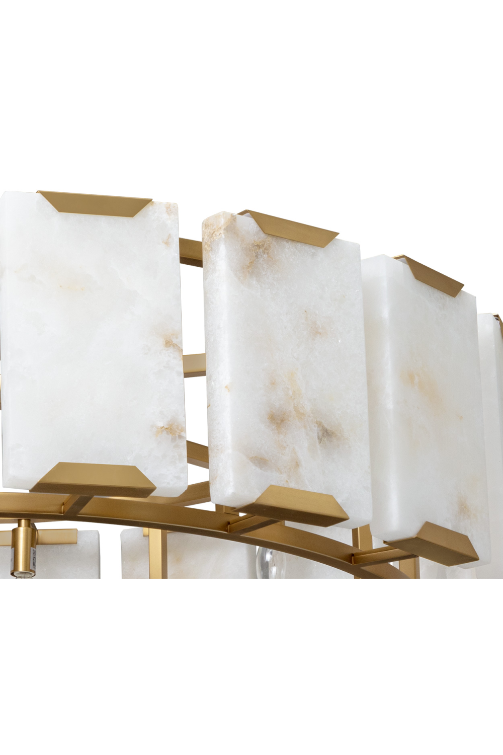 Alabaster Panels Chandelier by Splendido Rovira, alternate view 4