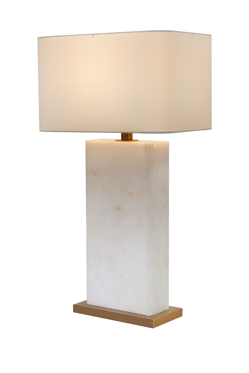 White Alabaster Table Lamp by Splendido Rovira