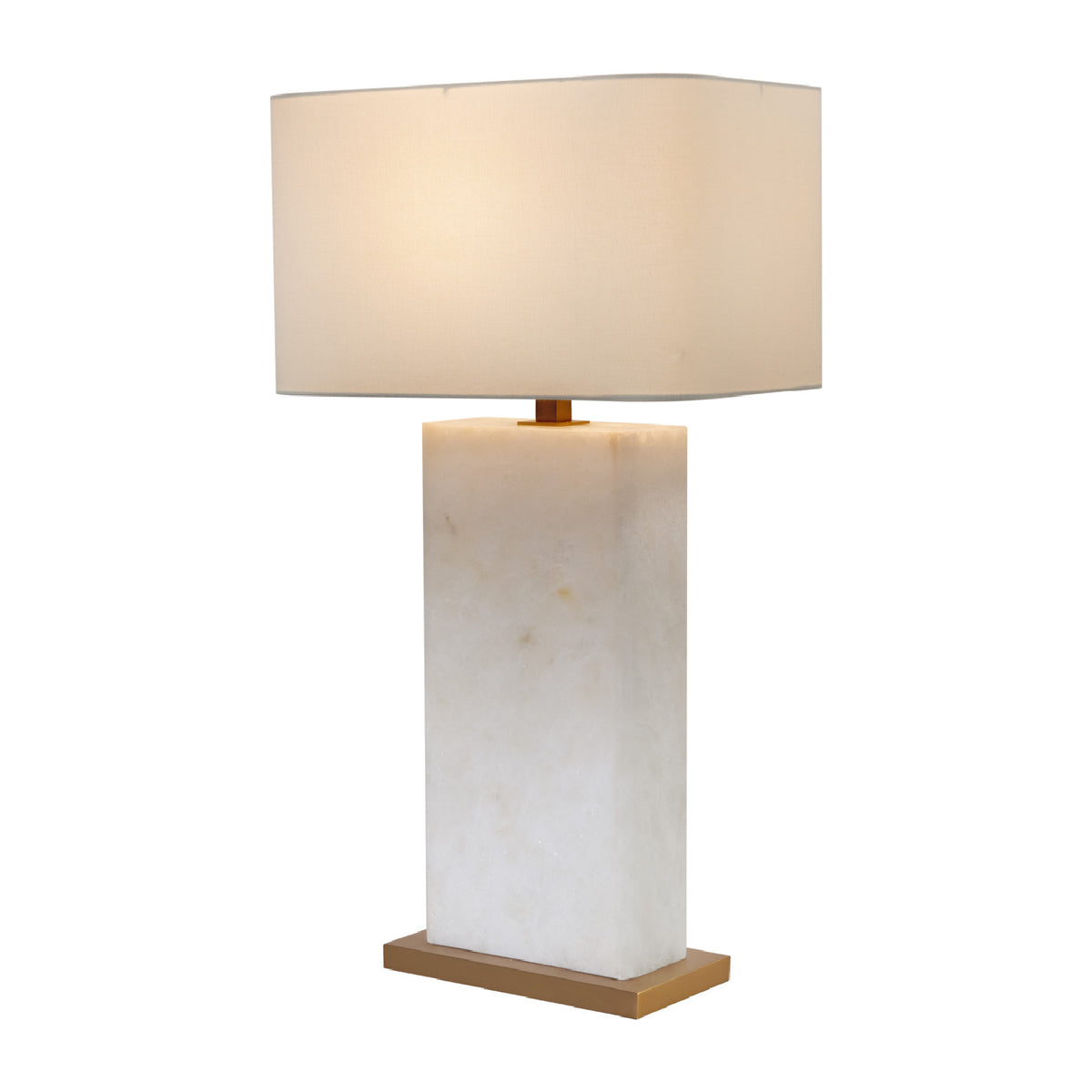 White Alabaster Table Lamp by Splendido Rovira