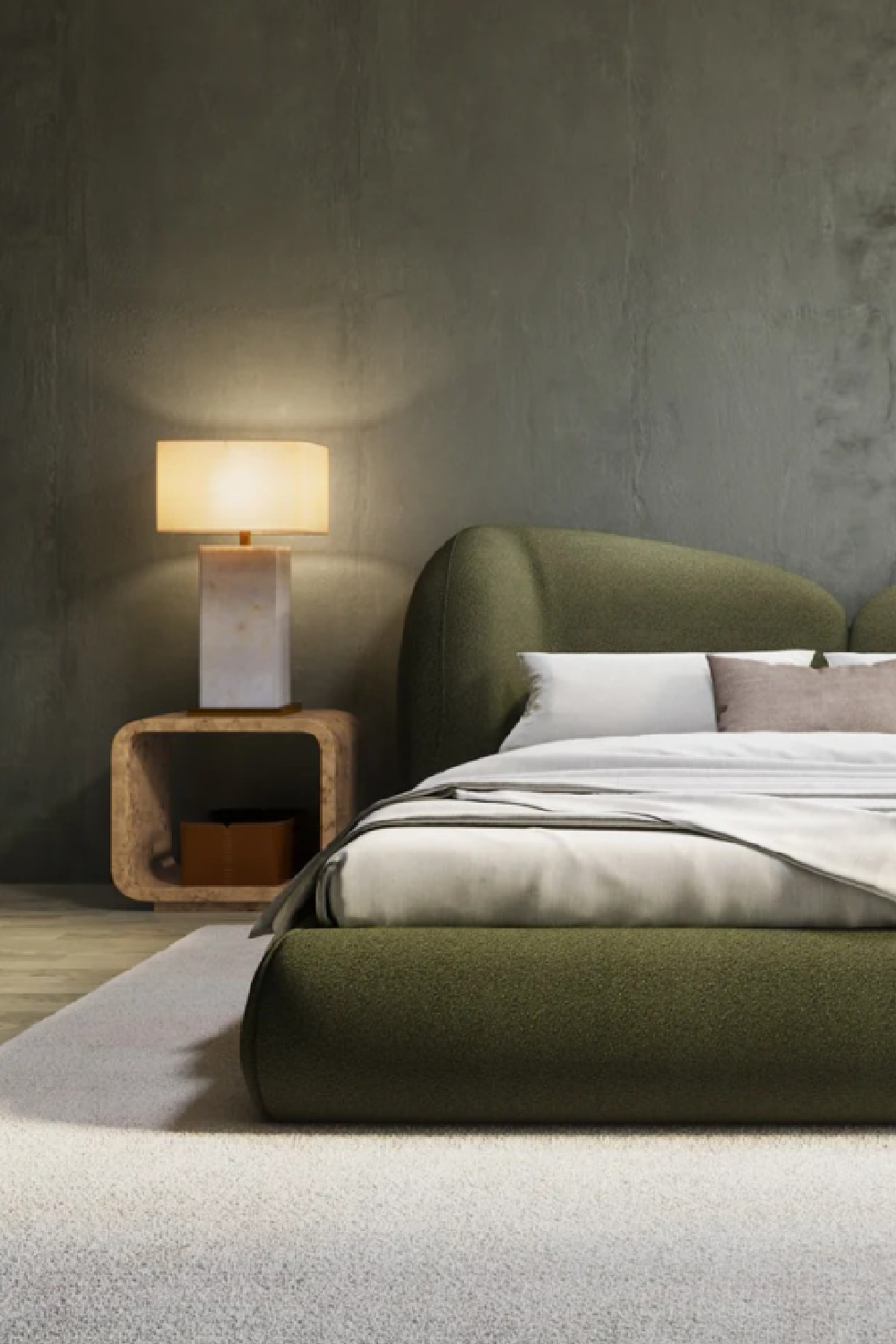 White Alabaster Table Lamp by Splendido Rovira, alternate view 8