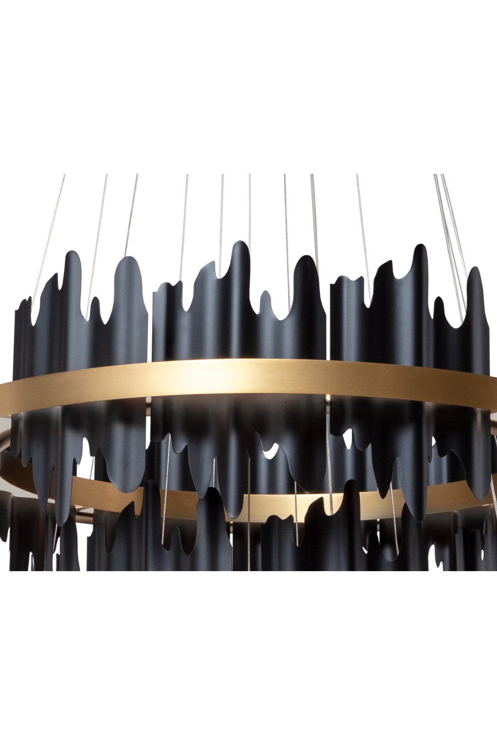 Black 3-Tier Chandelier by Splendido Icarus, alternate view 14