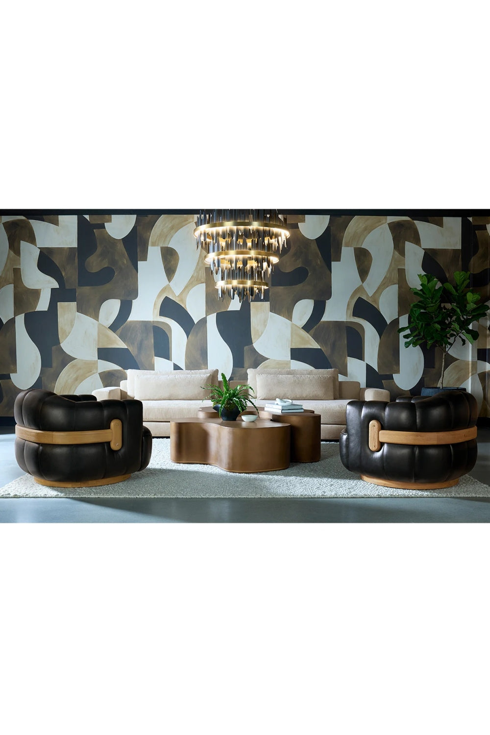Black 3-Tier Chandelier by Splendido Icarus, alternate view 10