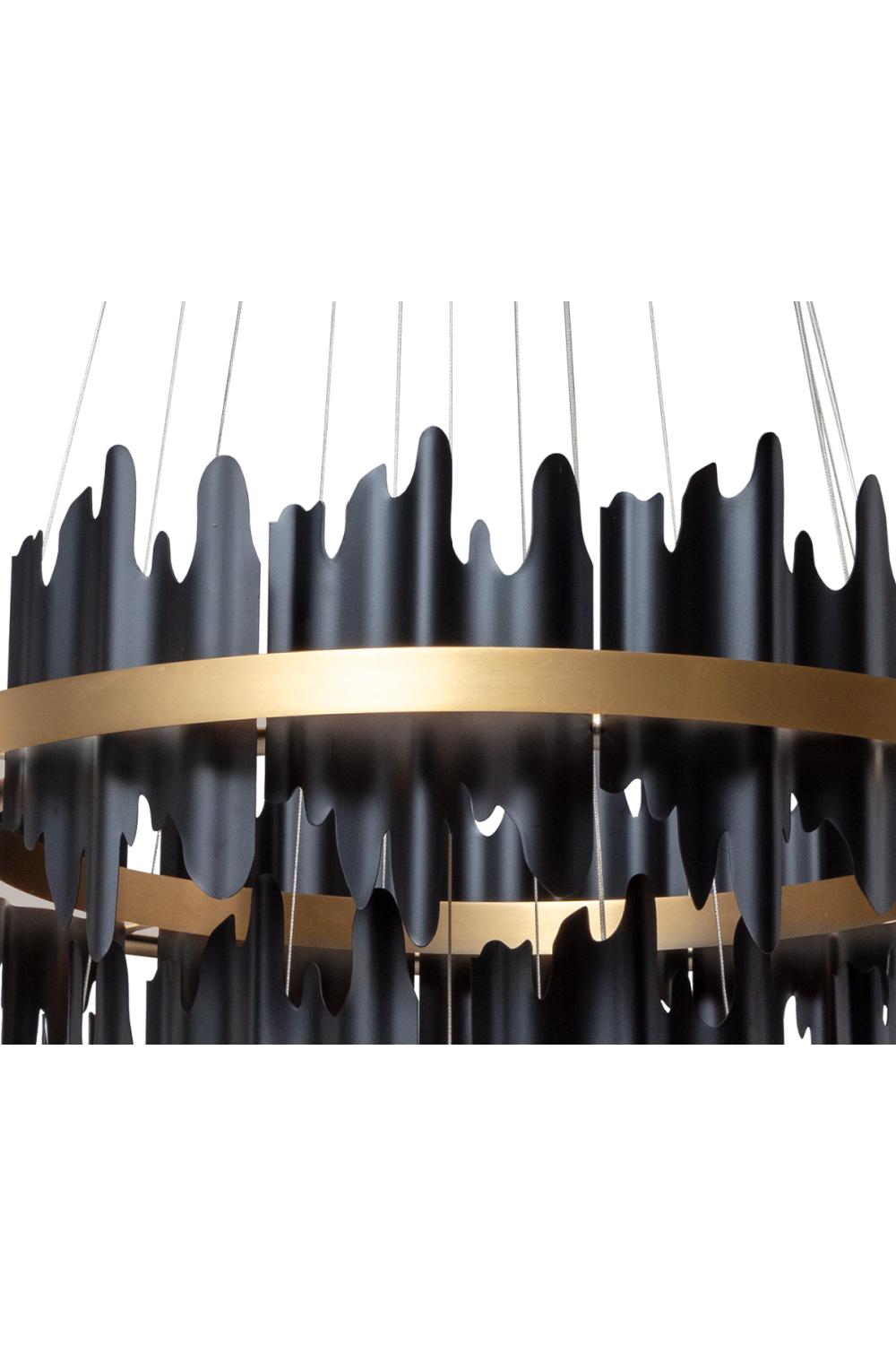 Black 3-Tier Chandelier by Splendido Icarus, alternate view 5