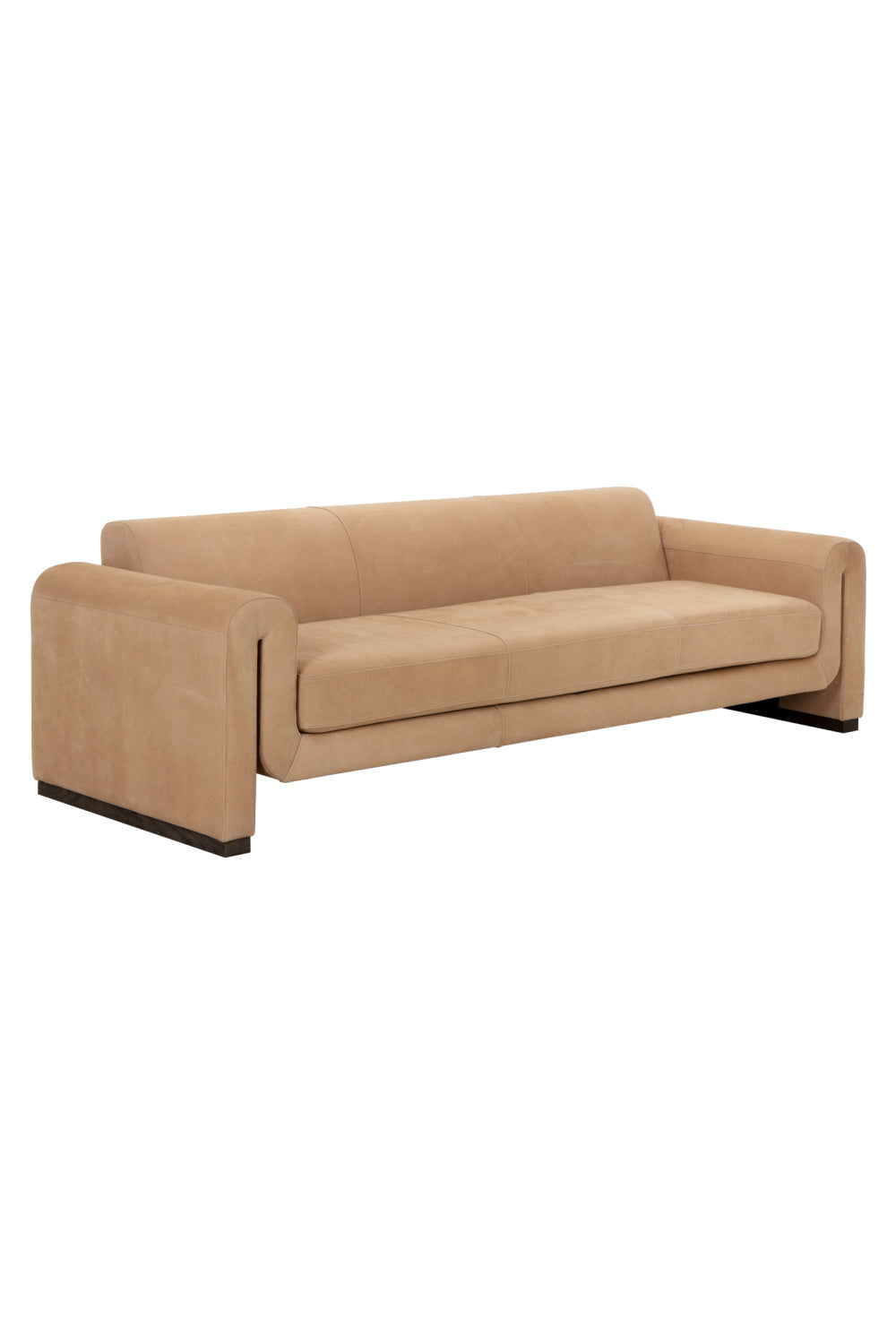 Tan Nubuck Leather Sofa by Splendido Romer