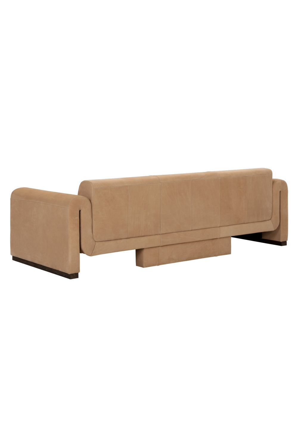 Tan Nubuck Leather Sofa by Splendido Romer, alternate view 4