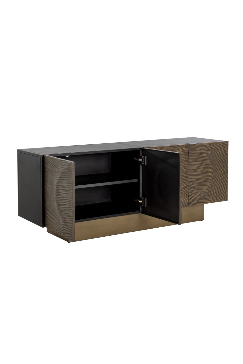 Antique Brass 4-Door Sideboard by Splendido Dharkan, alternate view 5