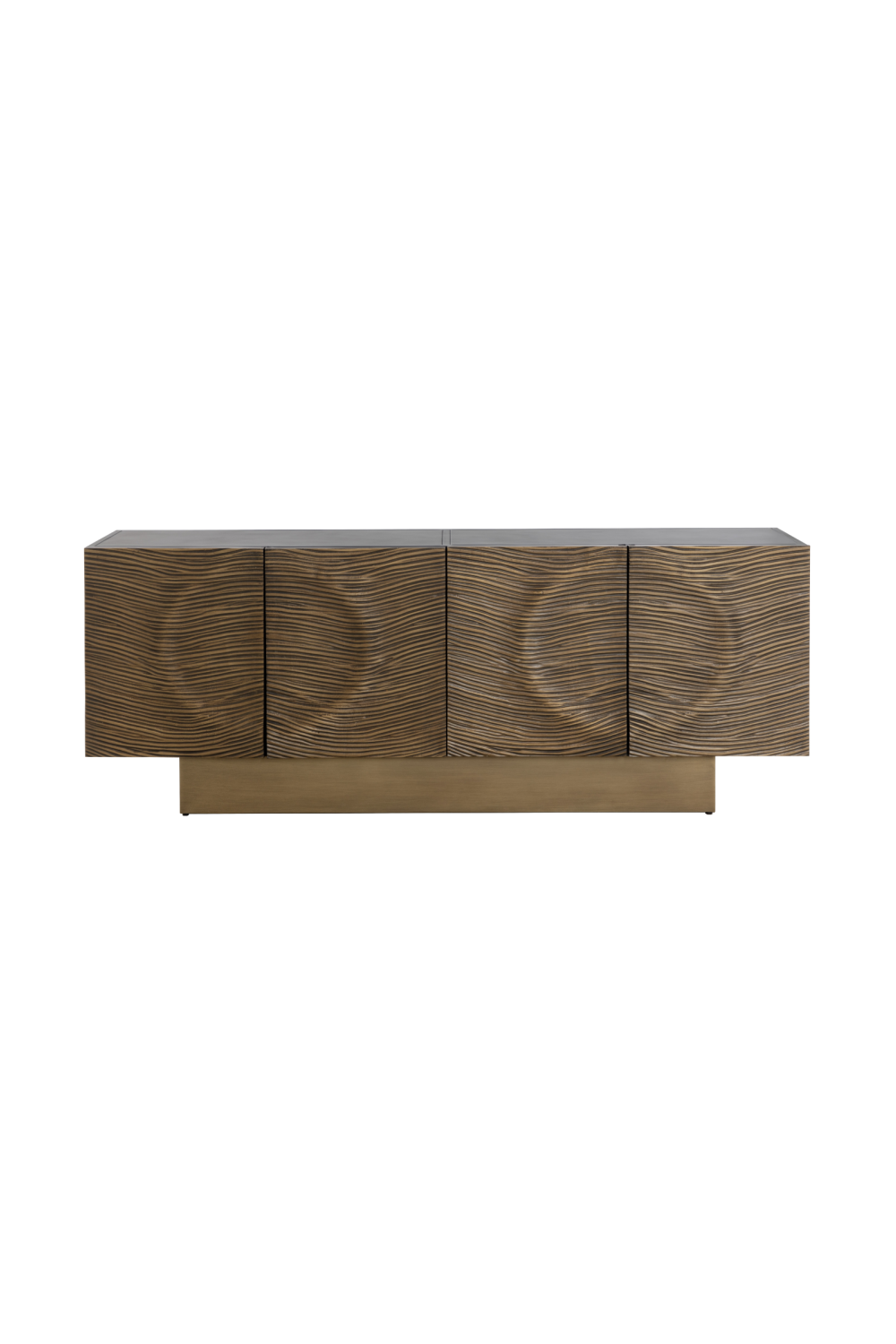 Antique Brass 4-Door Sideboard by Splendido Dharkan