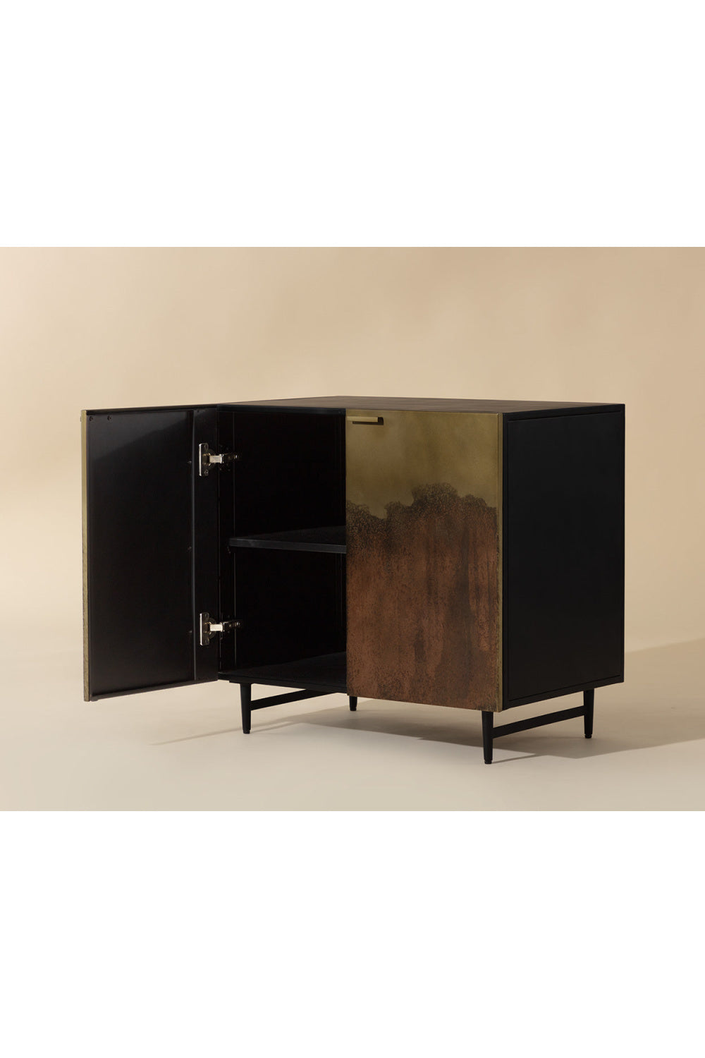 Antique Brass Ombre Nightstand by Splendido Auburn, alternate view 11