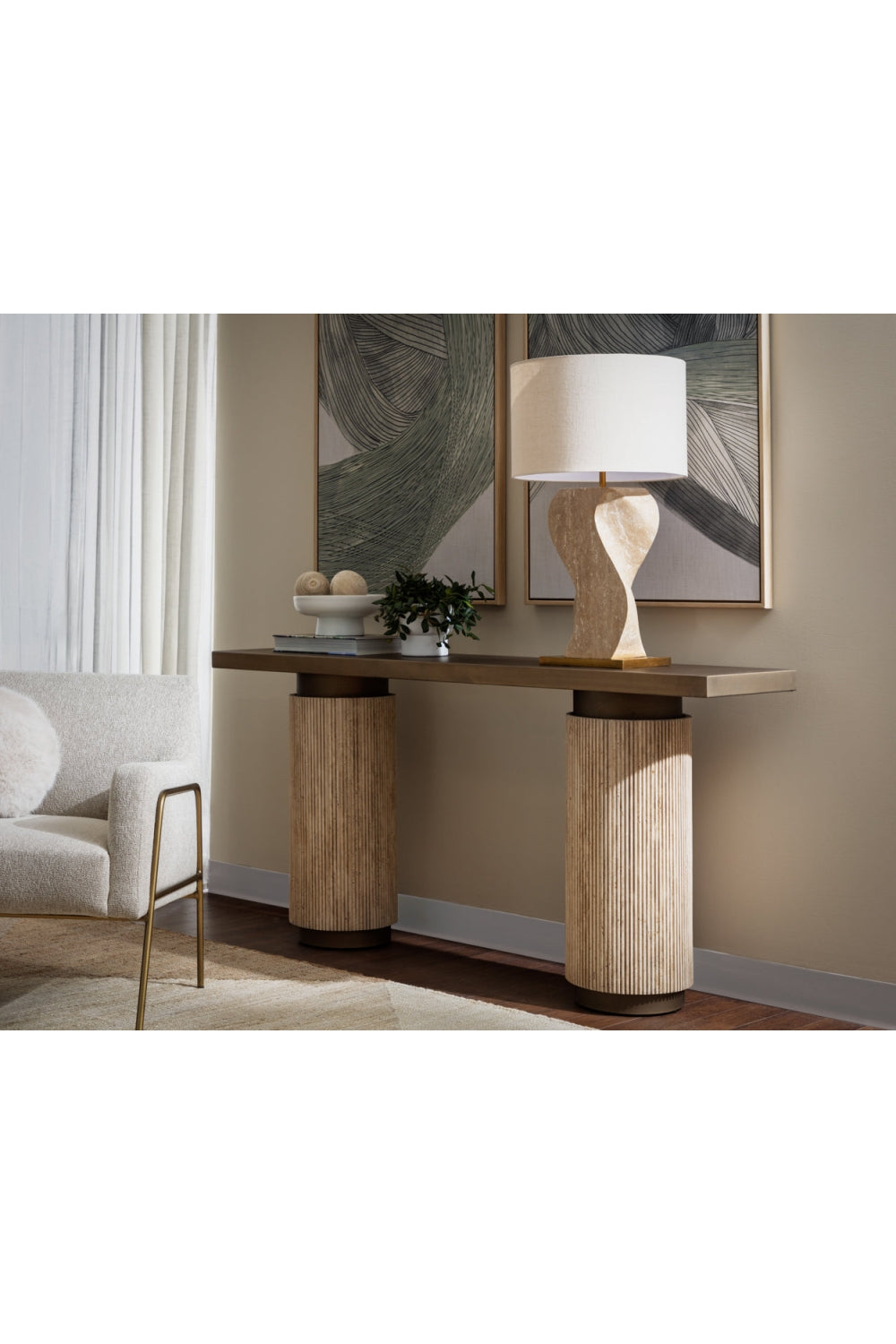 Antique Brass Console Table by Splendido Ashva, alternate view 10