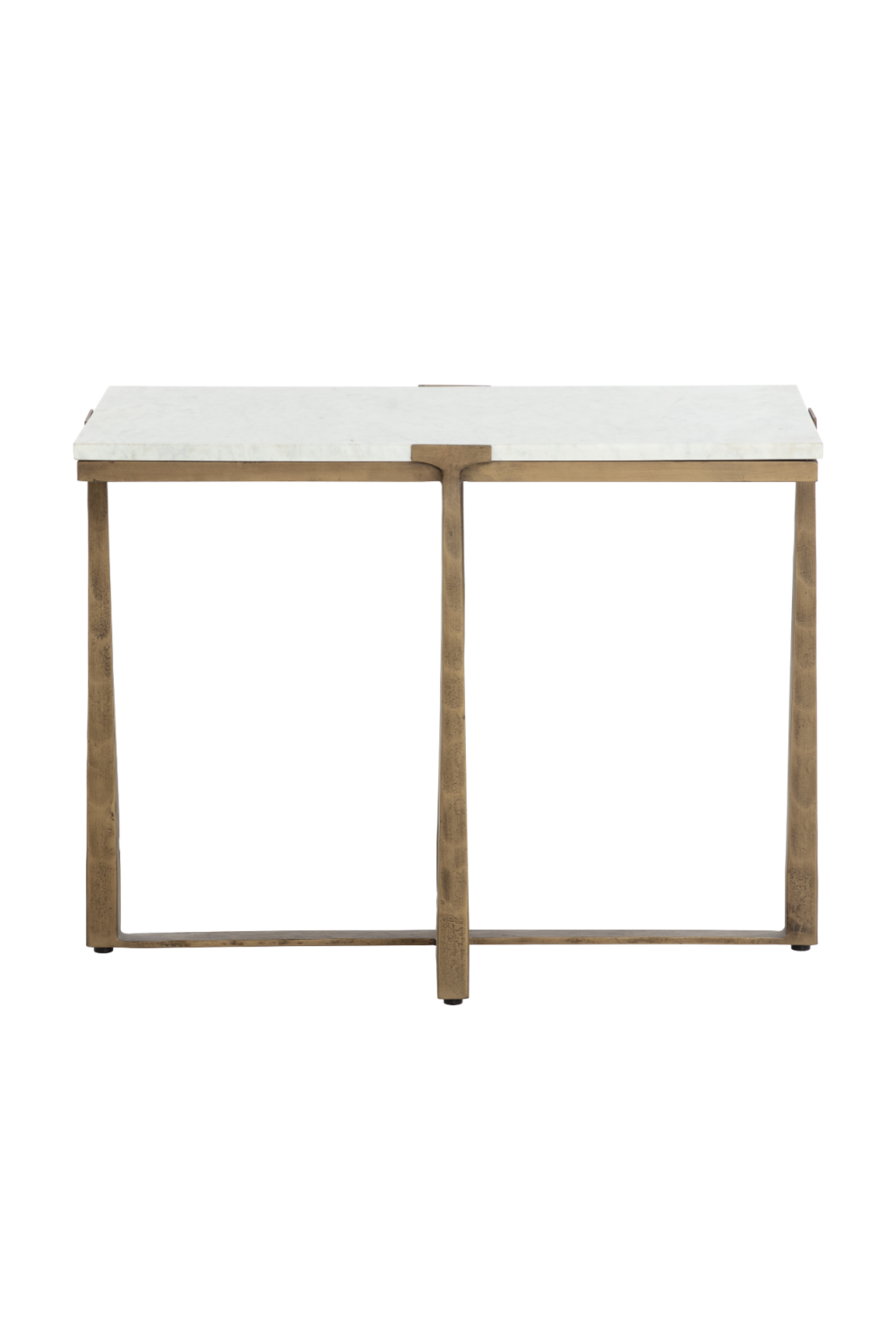 Rectangular White Marble Side Table by Splendido Cowell