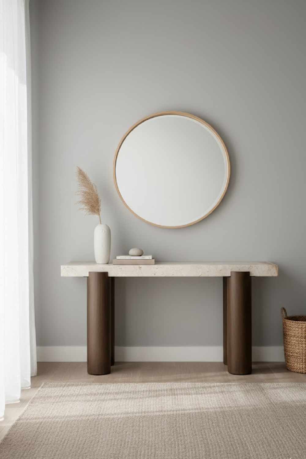 Cream Breccia Marble Console Table by Splendido Ardi, alternate view 2