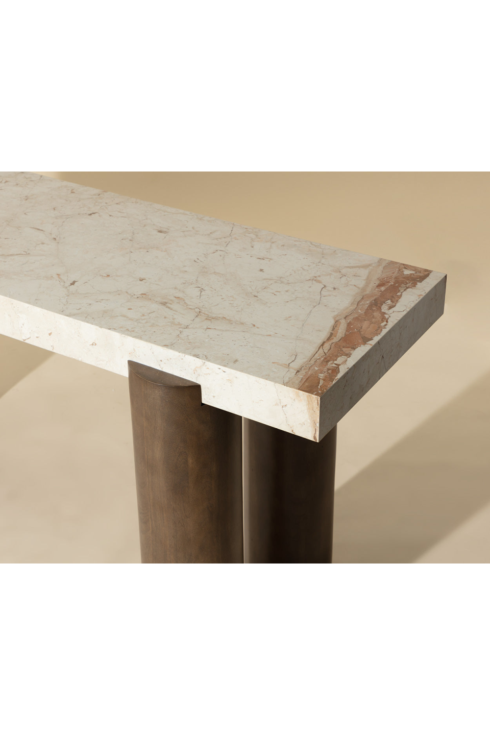 Cream Breccia Marble Console Table by Splendido Ardi, alternate view 10