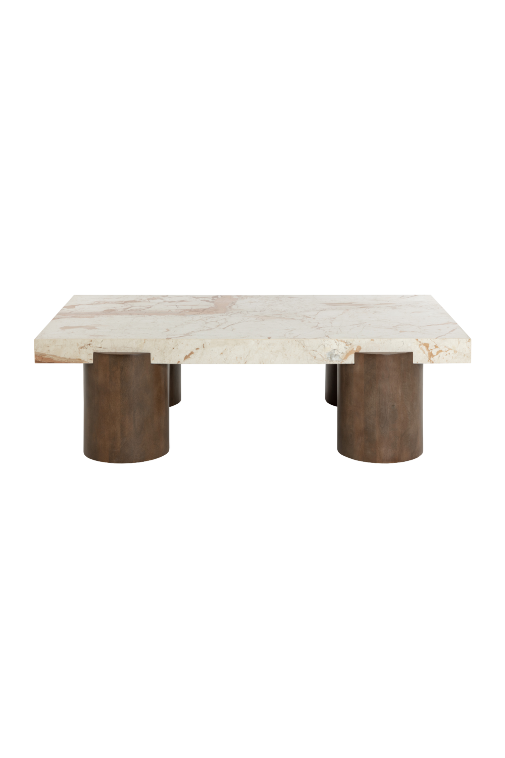 Cream Breccia Marble Coffee Table by Splendido Ardi