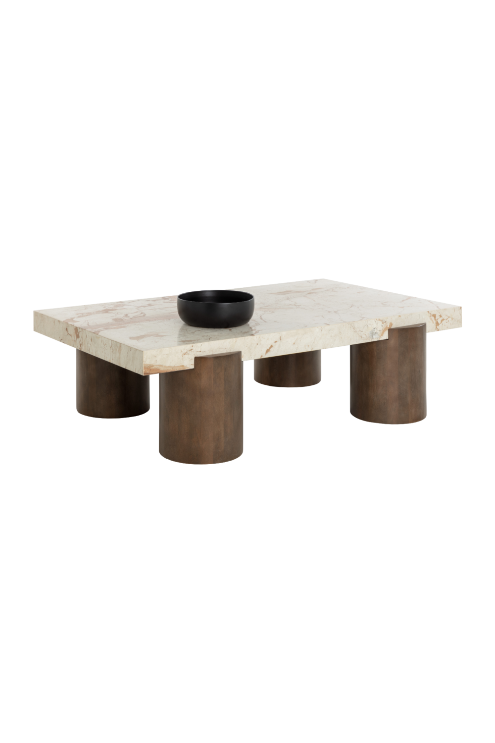 Cream Breccia Marble Coffee Table by Splendido Ardi, alternate view 4