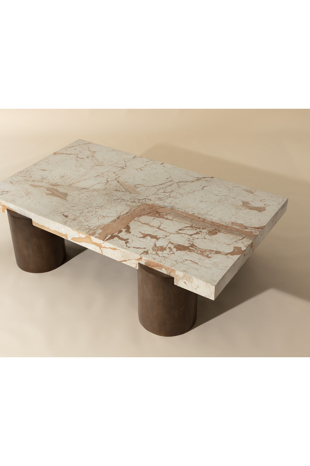 Cream Breccia Marble Coffee Table by Splendido Ardi, alternate view 9