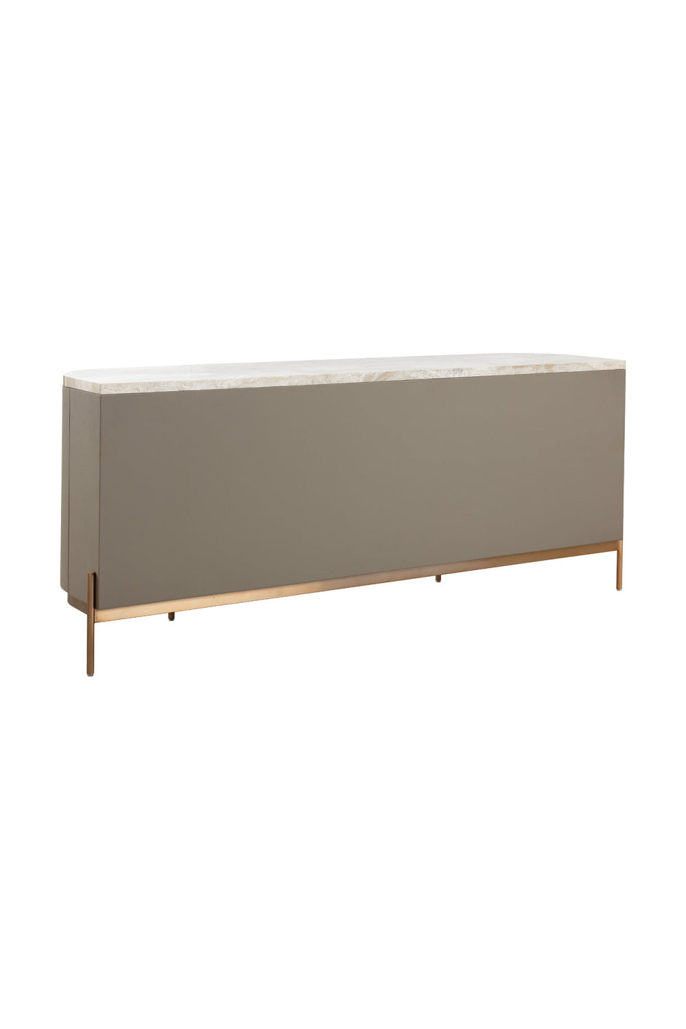 Taupe Leather 4-Door Sideboard by Splendido Cataldi, alternate view 7