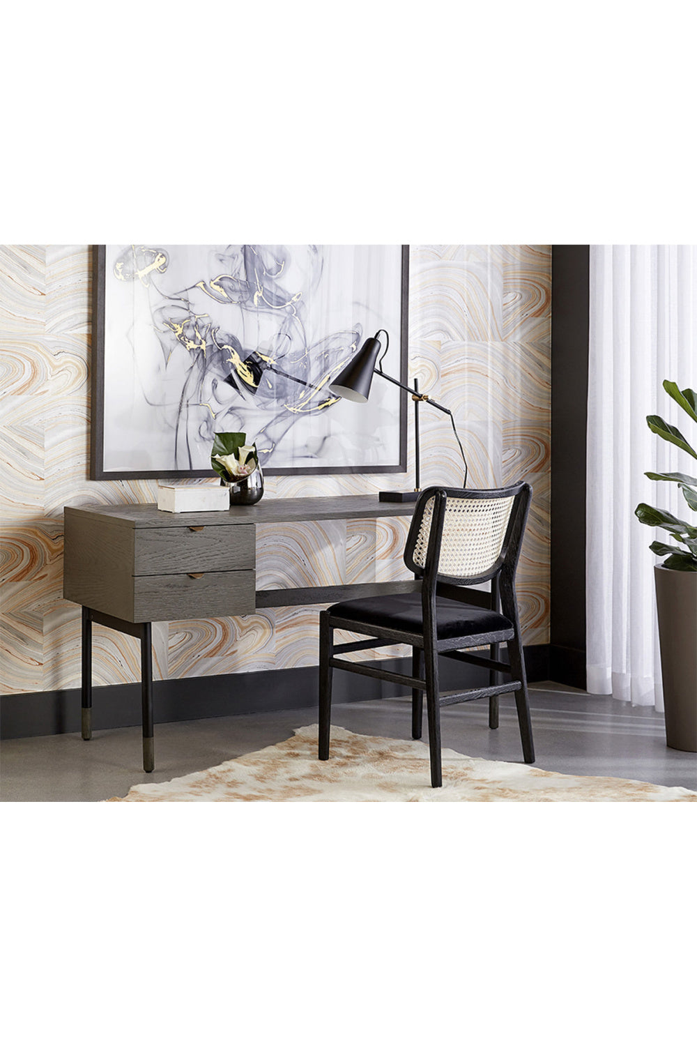 Black Cushioned Seat Dining Chairs (2) by Splendido Annex, alternate view 11