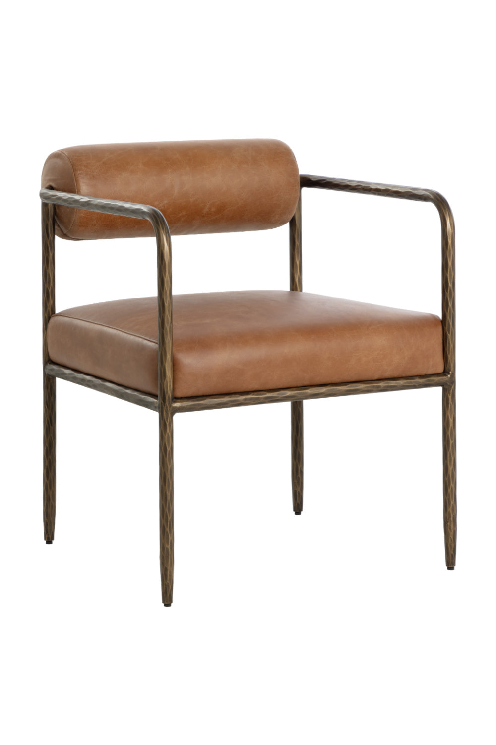 Modern European furniture - Leather Bolster-Back Dining Chair - www.oroa.com