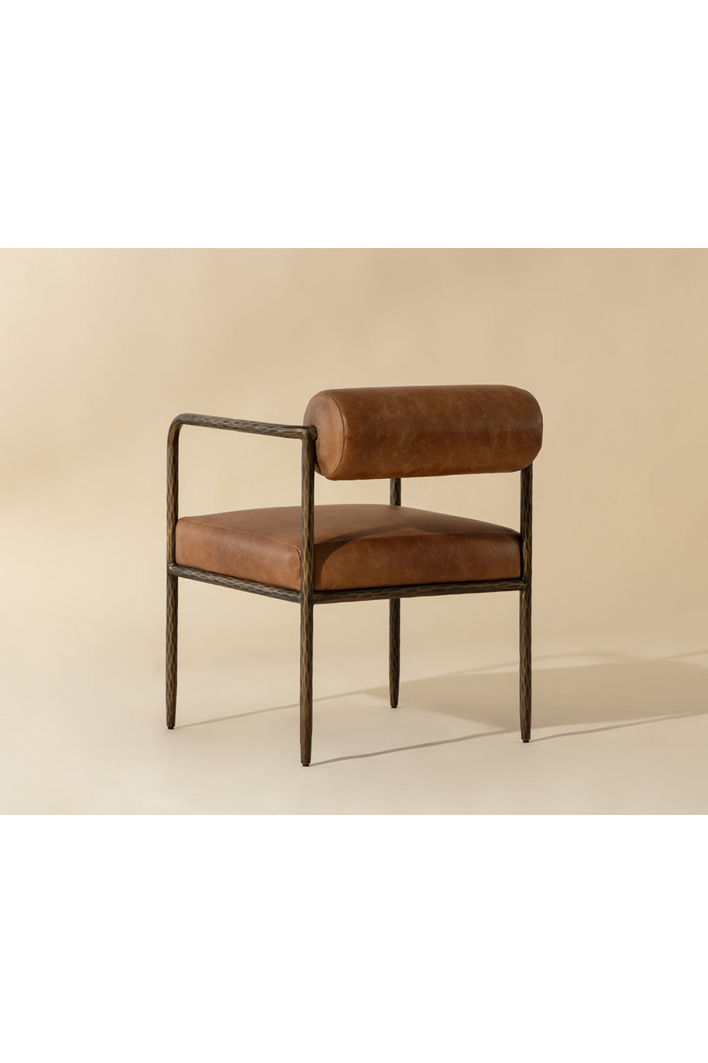 Modern European furniture - Leather Bolster-Back Dining Chair - www.oroa.com