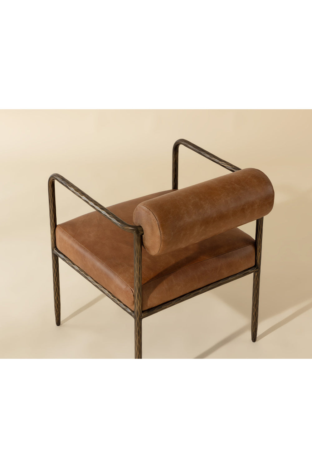 Leather Bolster-Back Dining Chair by Splendido Ajani, alternate view 24