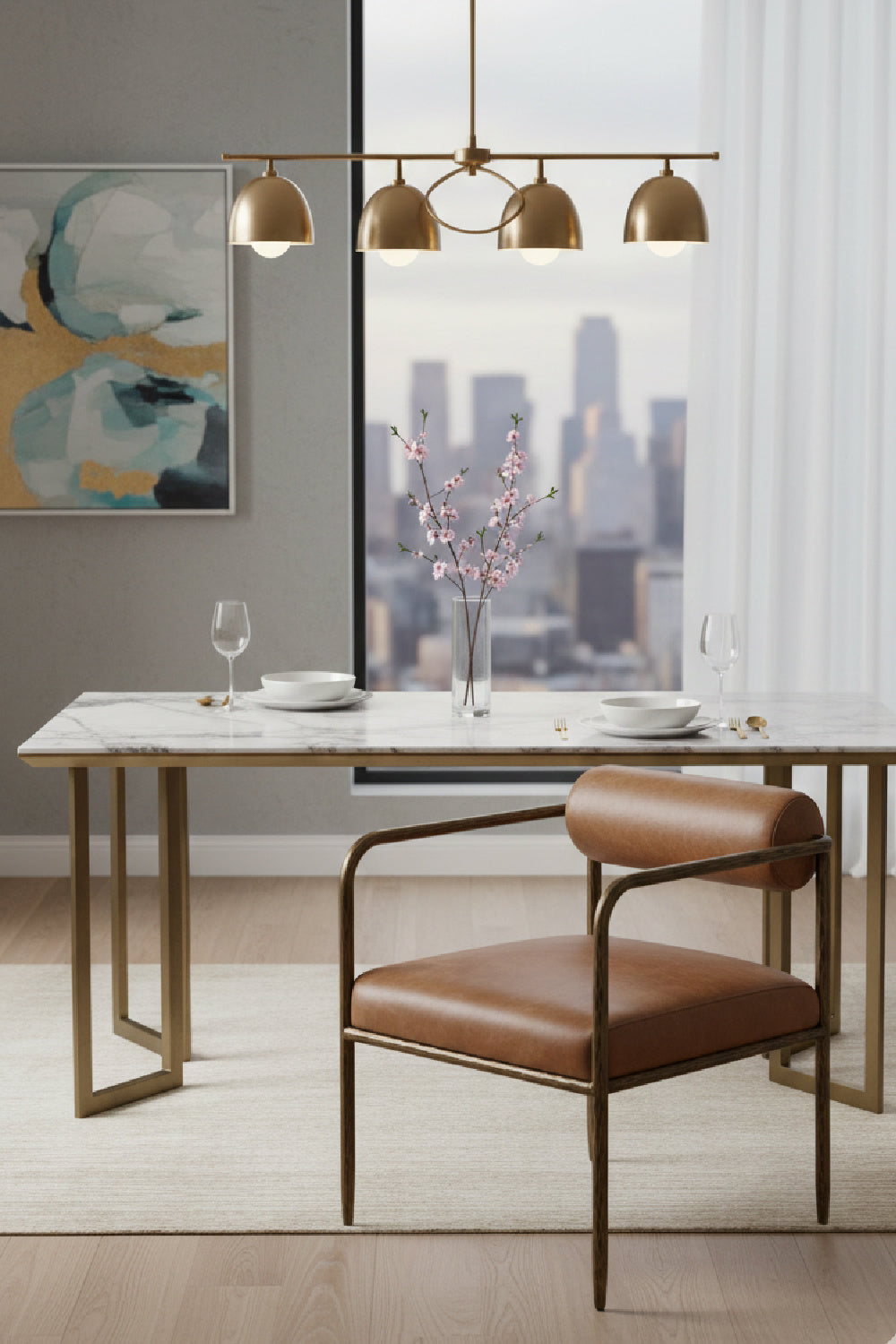 Modern European furniture - Leather Bolster-Back Dining Chair - www.oroa.com | Oroa.com