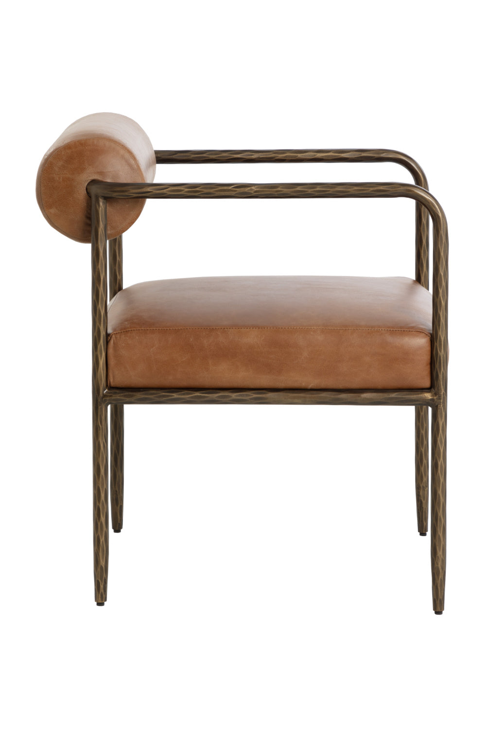Modern European furniture - Leather Bolster-Back Dining Chair - www.oroa.com