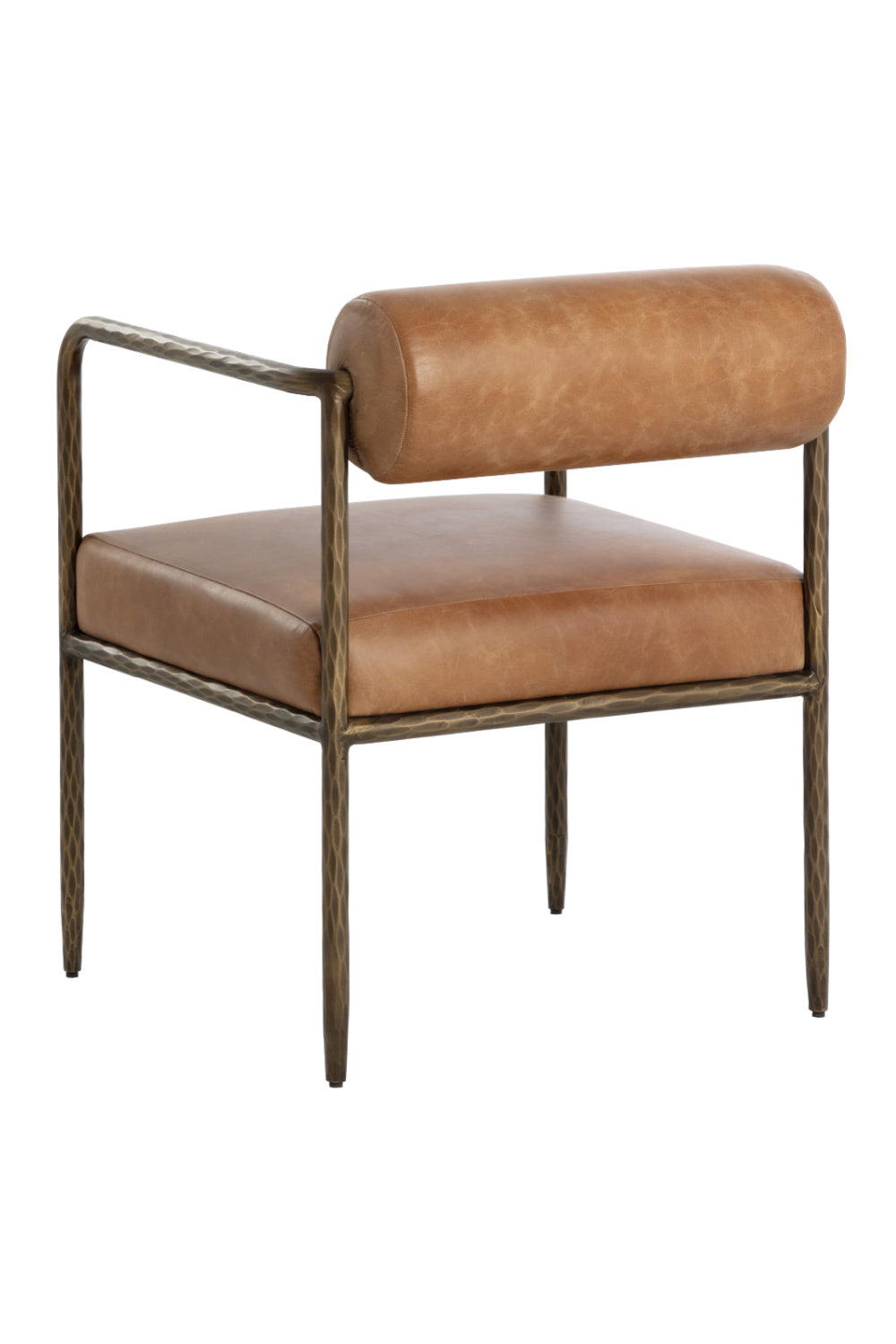 Modern European furniture - Leather Bolster-Back Dining Chair - www.oroa.com