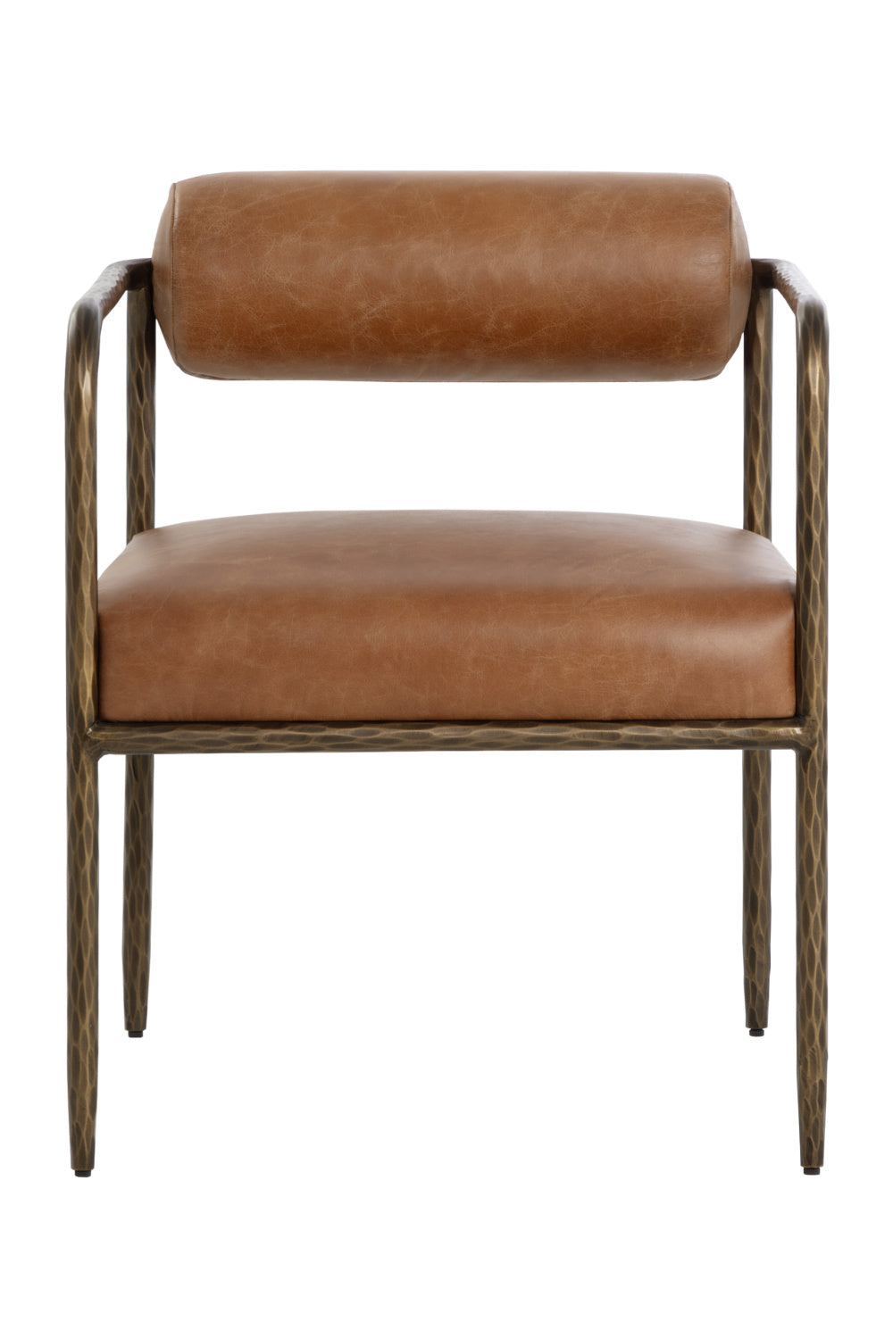 Modern European furniture - Leather Bolster-Back Dining Chair - www.oroa.com