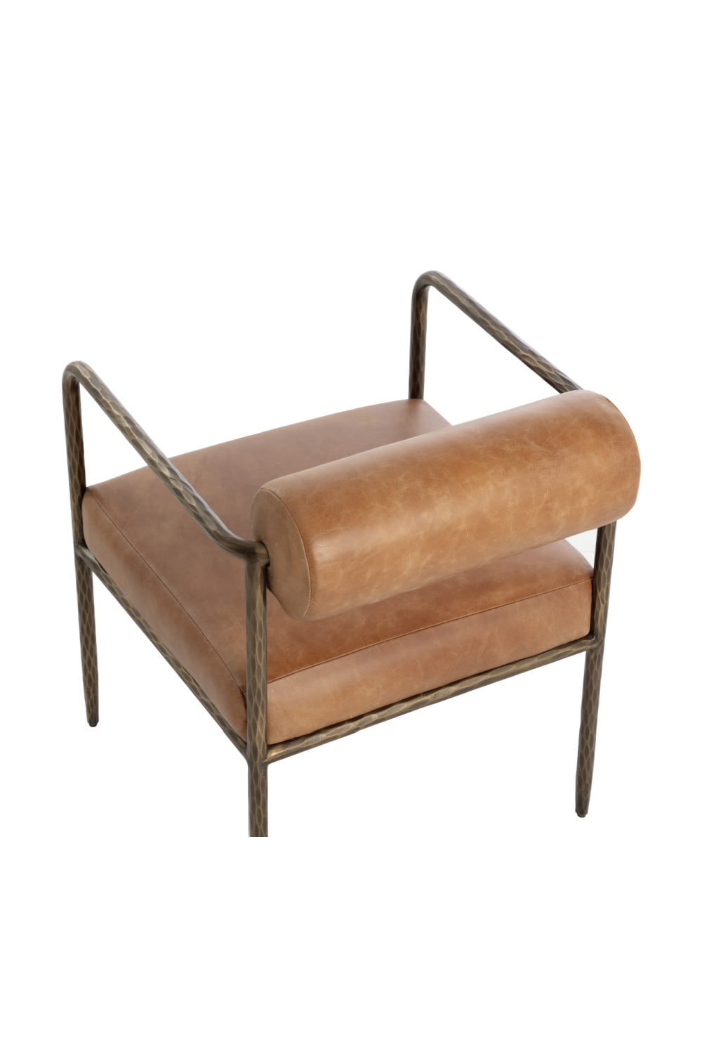 Leather Bolster-Back Dining Chair by Splendido Ajani, alternate view 19