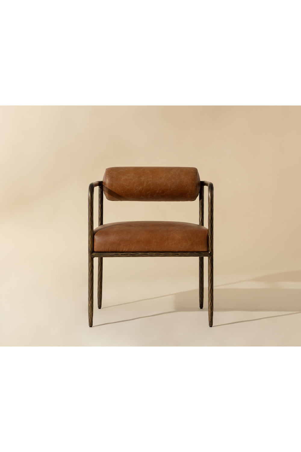 Modern European furniture - Leather Bolster-Back Dining Chair - www.oroa.com
